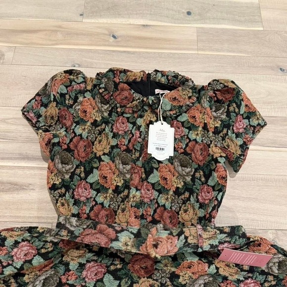 Ivy City floral dress with a touch of whimsy sz 13-14 T Brand new - Picture 4 of 4